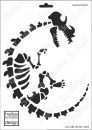 Schablone-Stencil A4 123-1264 Saurier Skelett
